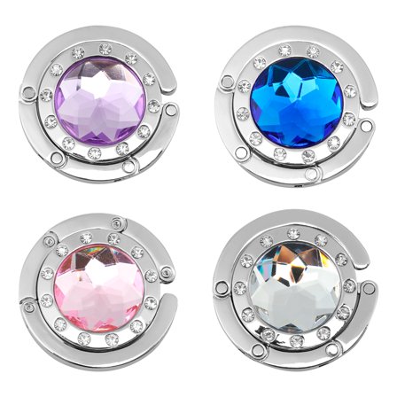 8/4Pcs Purse Hook for Table Portable Foldable Bag Hanger Sturdy Metal Purse Holder Multipurpose Handbag Holder for Home Table Desk Handbag Backpack