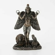 8 5/8" Ishtar The Mesopotamian Queen Of Heaven Cold Cast Resin Antique Bronze Finish Sculpture Altar Statue Wiccan Decoration Pagan Gifts