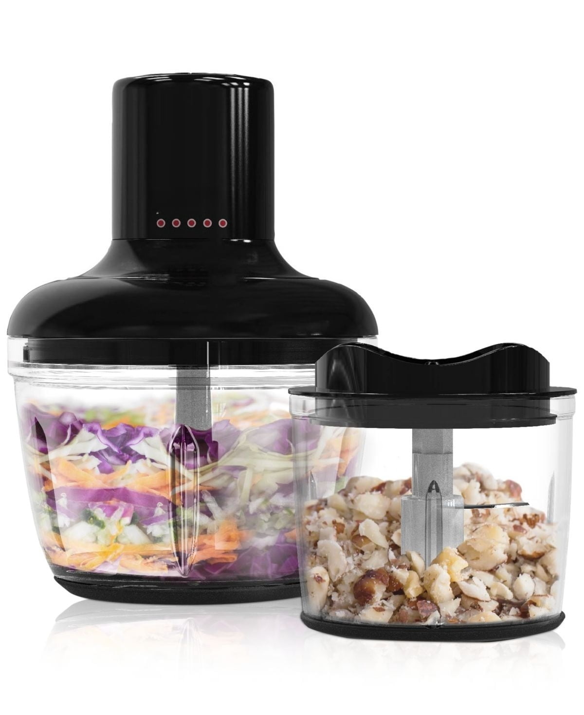 8.5 - Cup Food Processor with Stainless Steel Blades, Black