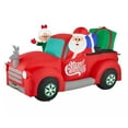 thumbnail image 1 of 8.5-FT Mr. and Mrs. Claus in Vintage Pickup Truck Scene Christmas Inflatable, 1 of 4