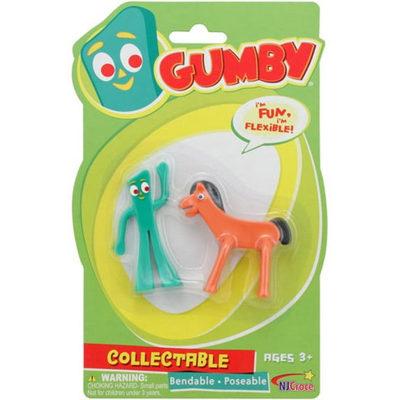 8.5" Gumby and Pokey Pair Mini Bendable Figure