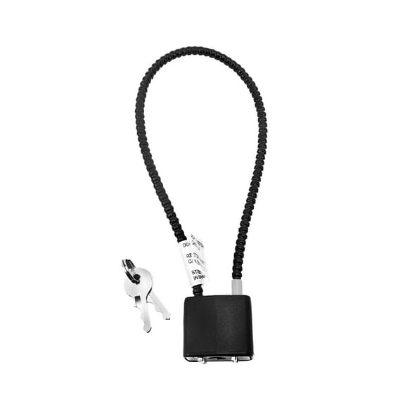 8.5 Inch Cable Lock Helmet 8.5-Inch Cable Lock Rugged Keyed Cable Lock Helmet Bike Lock with Keys for Shotgun Handgun Locking Firearms Away from Kids