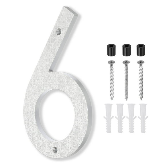 Uxcell House Number, House Address Numbers Sign Large Floating, Number 6