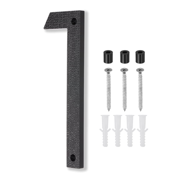 Uxcell Black House Number, House Address Numbers Sign Large Floating Number 1