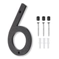 thumbnail image 1 of Uxcell Black House Number, House Address Numbers Sign Large Floating Number 6, 1 of 6