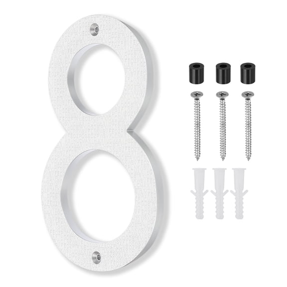 Uxcell House Number, House Address Numbers Sign Large Floating, Number 8