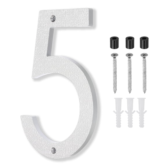 Uxcell House Number, House Address Numbers Sign Large Floating, Number 5