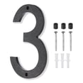 thumbnail image 1 of Uxcell Black House Number, House Address Numbers Sign Large Floating Number 3, 1 of 6