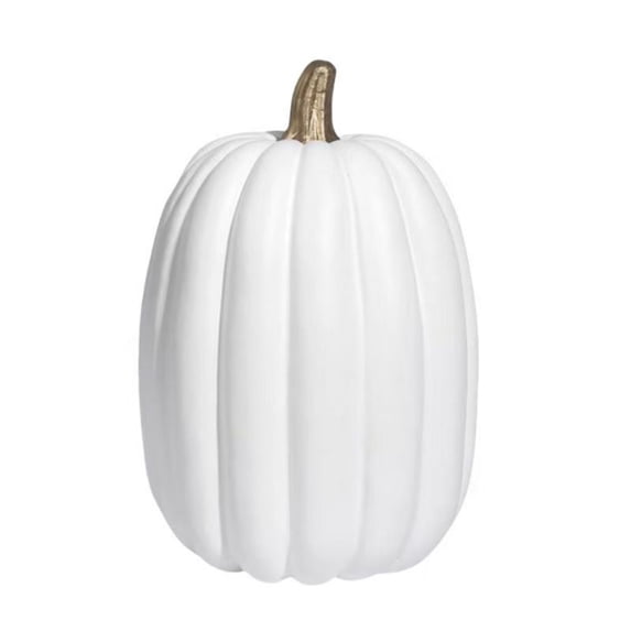 8.5 Inch Large Styrofoam Pumpkin – Paintable Artificial Pumpkin for Fall, Halloween, Thanksgiving, and Craft Projects