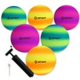 thumbnail image 1 of 8.5” Inch Playground Ball Four Square Balls 2-Tone 6pk & Pump, 1 of 2