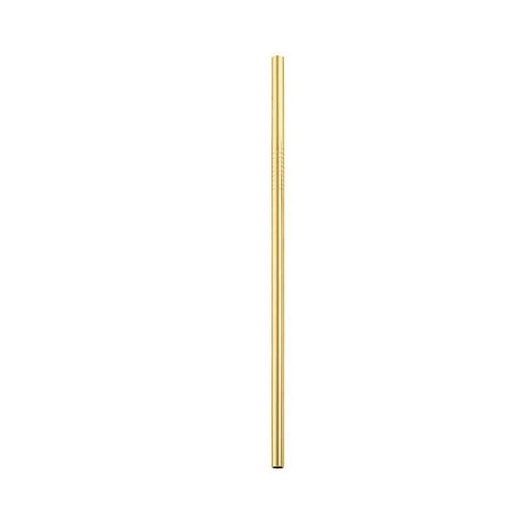 8.5-Inch Stainless Steel Drinking Straws, Reusable 0.25-Inch Slim Straight Metal Straws for Cold Beverages, Cocktails, and Eco-Friendly Use Drinking Straws #B2 Gold_067