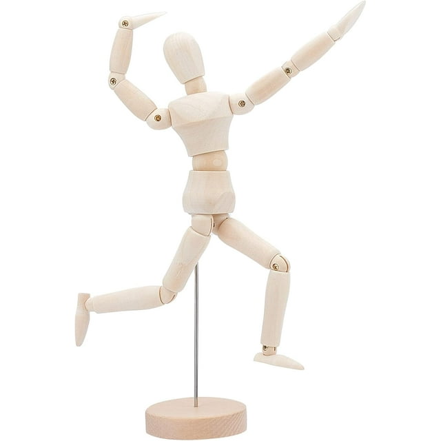 8.5 Inch Wooden Male Artist Jointed Mannequin Artist Wooden Mannequin