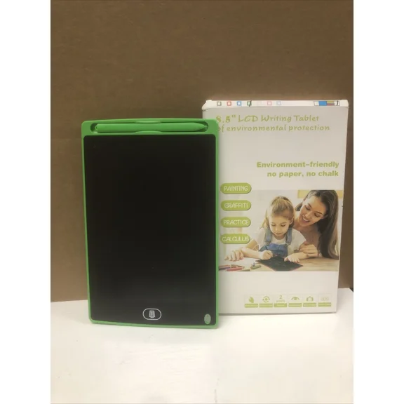 8.5" Lcd Writing Tablet Electronic Art Drawing Notepad Doodle Board Kids Green