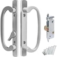 thumbnail image 1 of 8.5" Legacy Sliding Patio Glass Door Offset Handle Set - Sash Controls 2265 WITH Mortise Lock 45° for Replacement Fits 3-15/16” Screw Hole Spacing and 1-1/4" to 2-1/4" Door Thickness, 1 of 8