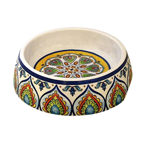 8.5" Melamine Dog Bowl, 4 Cup Non Tip Pet Food Water Dish