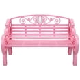 thumbnail image 1 of 8.5" Pink Victorian Dollhouse Chair, 1:6 Scale Ornate Outdoor Seat for Action Figures, teen Storytelling Scene, Lightweight Yet Sturdy Garden Miniature, An Ornament, 1 of 9