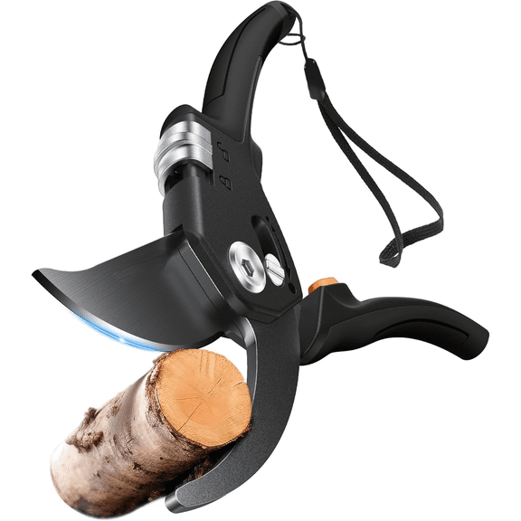8.5" Pruning Shears for Gardening, Unique Stepless Handle Opening, Professional Bypass Garden Clipper for All Hands, SK5 Steel Blades, Heavy Duty Ergonomic Plant Pruners for Branch