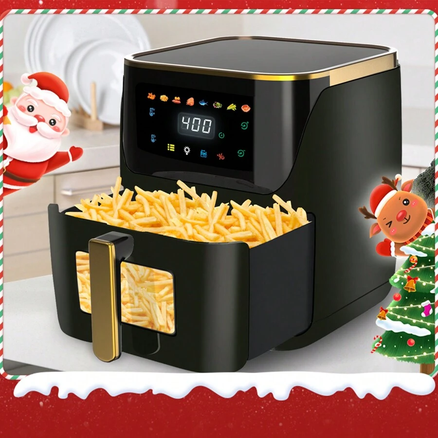 Air Fryer Dual GEEPAS Dual Zone Digital Air Fryer With Visual