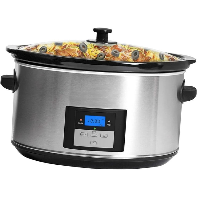 8.5Quart Digital Programmable Slow Cooker Adjustable Temp, Entrees