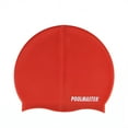 thumbnail image 1 of 8.5" Red Solid Swim Cap for Swimming Pools and Spas for Teens and Adults, 1 of 2