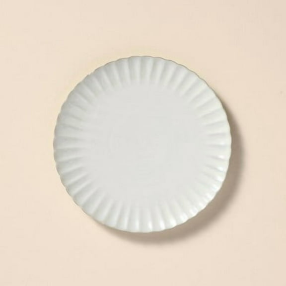 8.5" Scalloped Edge Stoneware Salad Plate, Set of 4