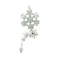 thumbnail image 1 of 8.5" Silver Glittered and Jeweled Snowflake Cluster Christmas Ornament, 1 of 1