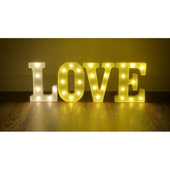 8.5" Tall Love Light Up LED Sign for All Party or Wedding Celebration