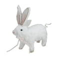 thumbnail image 1 of 8.5" White Sisal Piglet with Easter Bunny Ears Tabletop Decor, 1 of 3