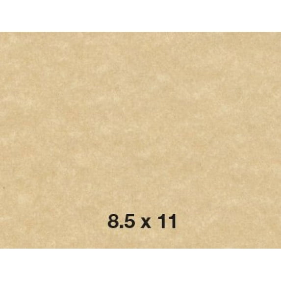 8.5 X 11 Stationery Parchment Recycled Paper 65lb. Cover Card stock - 50 per Pack (Aged)