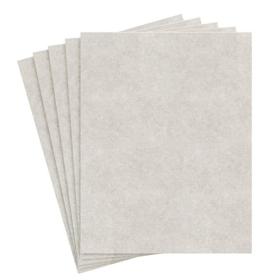 8.5 X 11 Stationery Parchment Recycled Paper 65lb. Cover Card stock - 50 per Pack (New Smoke)