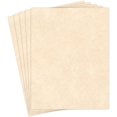 thumbnail image 1 of 8.5 X 11 Stationery Parchment Recycled Paper 65lb. Cover Cardstock - 50 Sheets Per Pack (Natural), 1 of 6