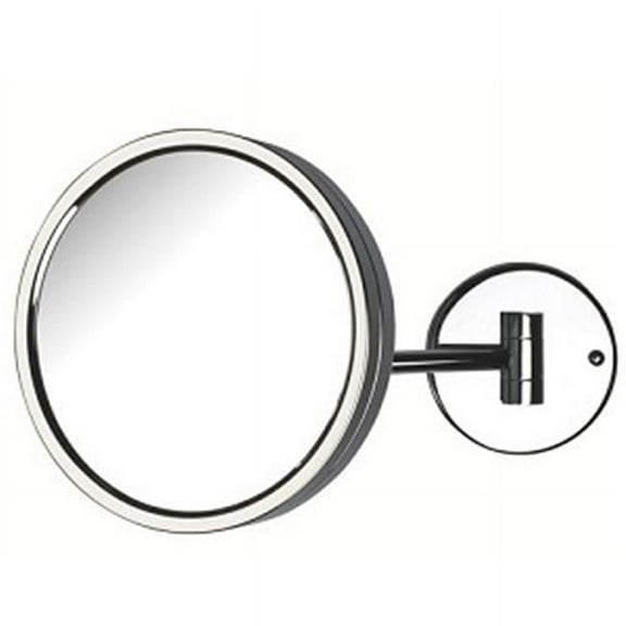 8.5 in., 5X Wall Mount Mirror, Single Arm, Chrome