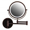 thumbnail image 1 of 8.5 in. Circle Wall Mounted Double Vanity Makeup Mirror, 1 of 1