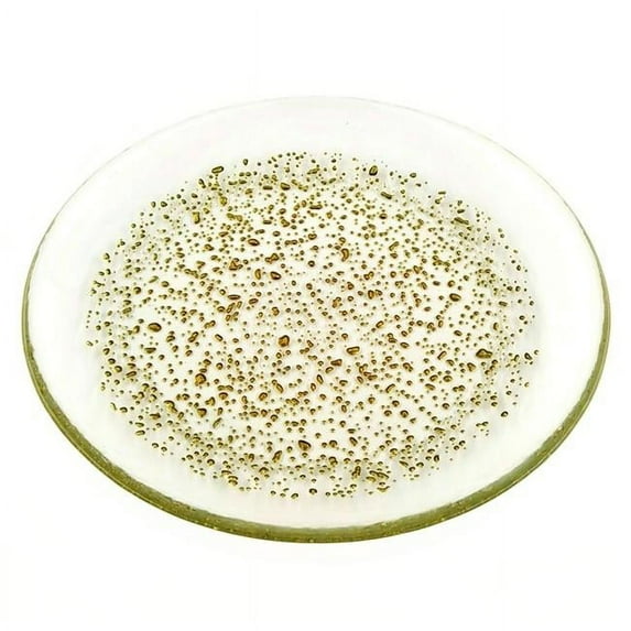 8.5 in. Isla Salad Plate, Clear & Gold