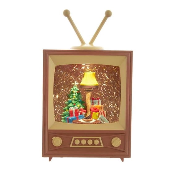 8.5 in. Kurt Adler  Battery-Operated LED Musical Television Table Piece
