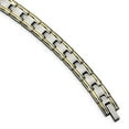 thumbnail image 1 of 8.5 in. Stainless Steel Yellow IP-Plated Polished Bracelet, 1 of 1