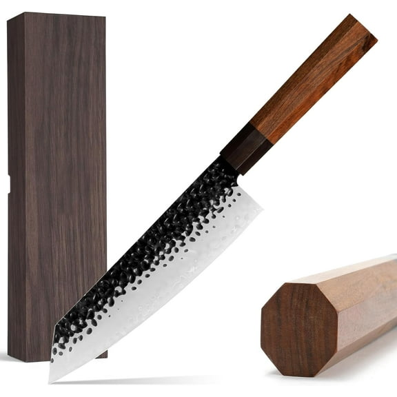 8.5 inch Kiritsuke knife-Japanese 9cr18mov High Carbon Chef Knife-Sushi Knife for Meat,Fish,Fruit,Vegetable