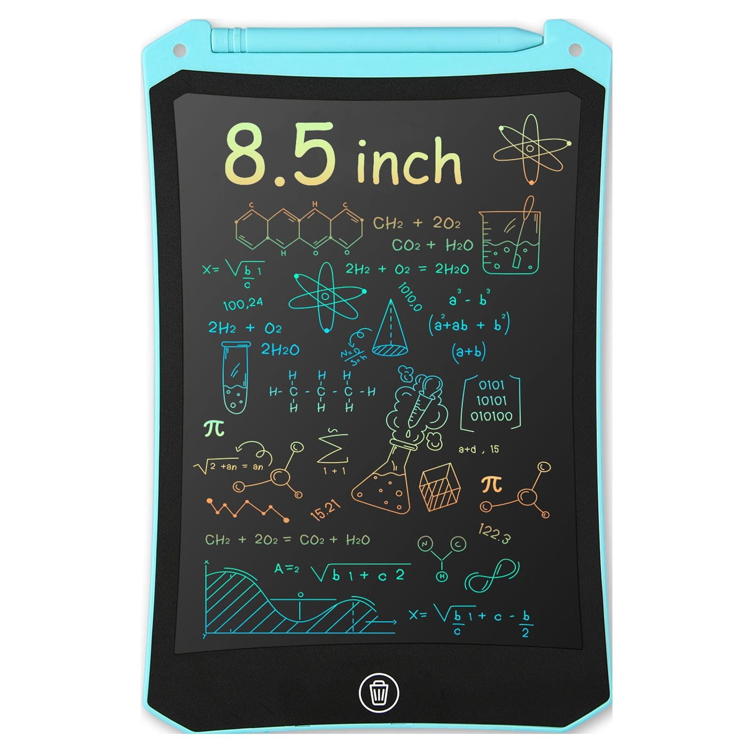 Cimetech LCD Writing Tablet, 8.5 inch Reusable Drawing Pad for Kids, Colourful Screen Drawing Tablet Doodle Board w/ Stylus Pen, Toy for 3 4 5 6 7 8 Years Old Kids, Gifts for Kids and Adults, Blue