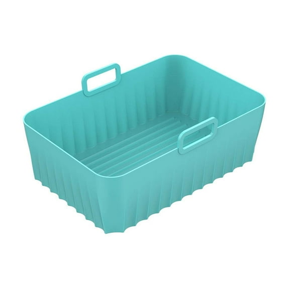 8.5-inch Rectangular Baking Tray for Air Fryers | Foldable Non-Stick Oven Accessory | Dishwasher Safe Food Grade Material | Fits 7.5-inch & Smaller Fryer Models