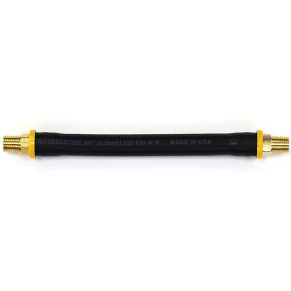 8.5-inch Short Air Compressor Hose: 1/4' Male NPT to 1/4' Male NPT Connections
