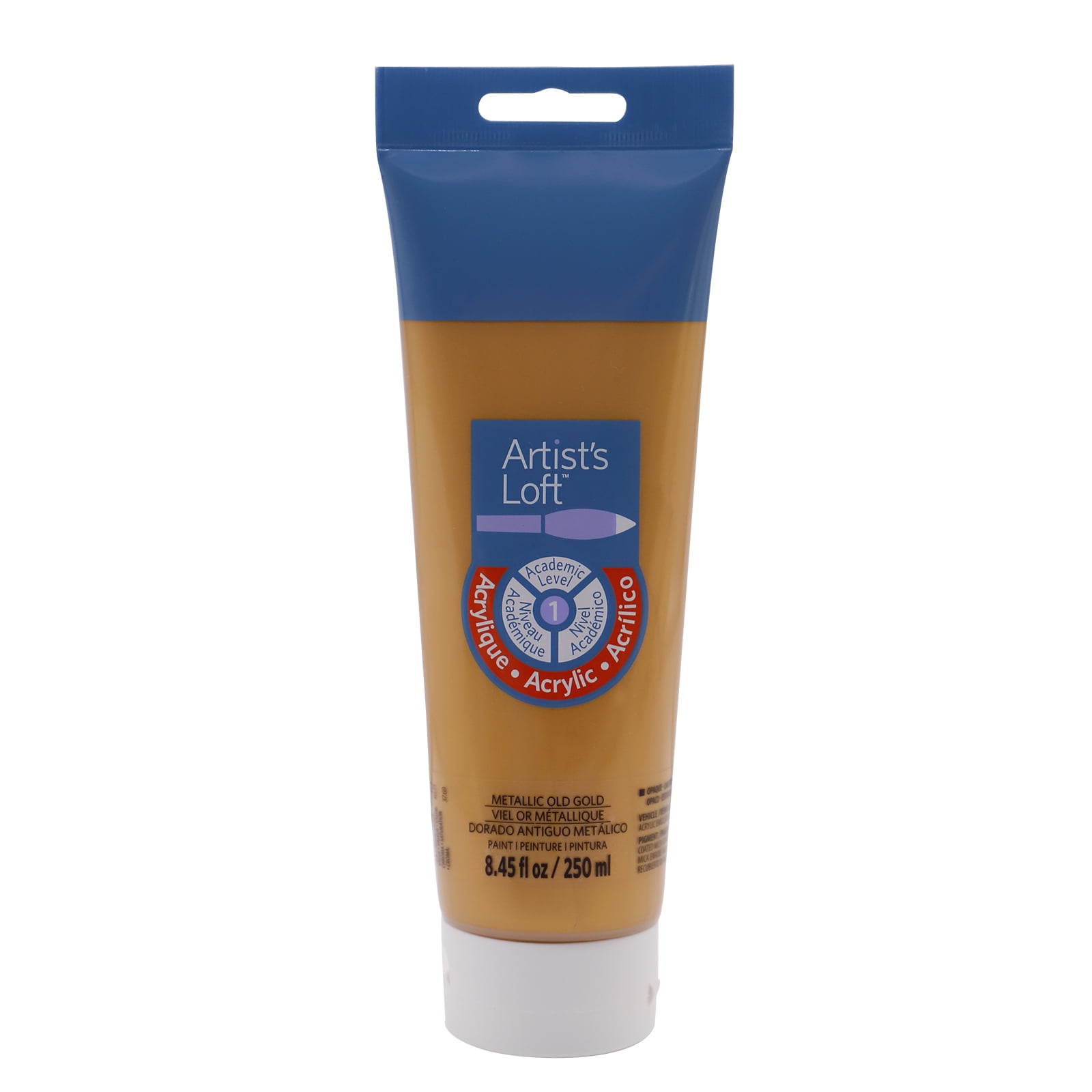 Artist's Loft 8.5 oz Metallic Gold Paint - Rich, Opaque, Water-Based Paint, Fast-Drying & Non-Toxic - Ideal for Canvas, Wood, DIY Projects & Decorative Art, 9 Pack