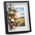 thumbnail image 1 of 8.5 x 10.5 in Shadow Box Frame with Slot, Display Case with Memory Box, Black Wood Picture Frame, 10-inch Photo Frame, Standing & Wall Mounting Shadow Box, 1 of 5