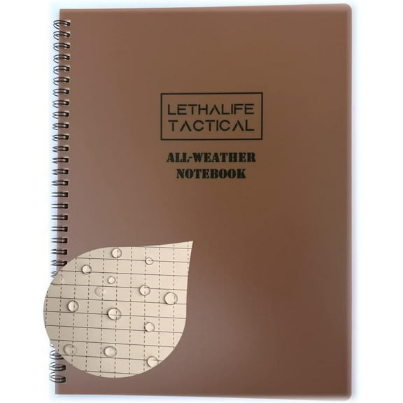 8.5 x 11 All Weather Notepad (Brown)