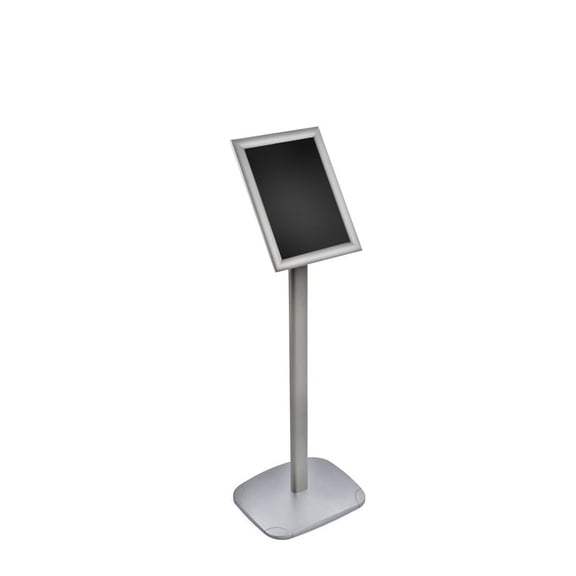 8.5" x 11" Angled Snap Frame Floor Display on Straight Stand