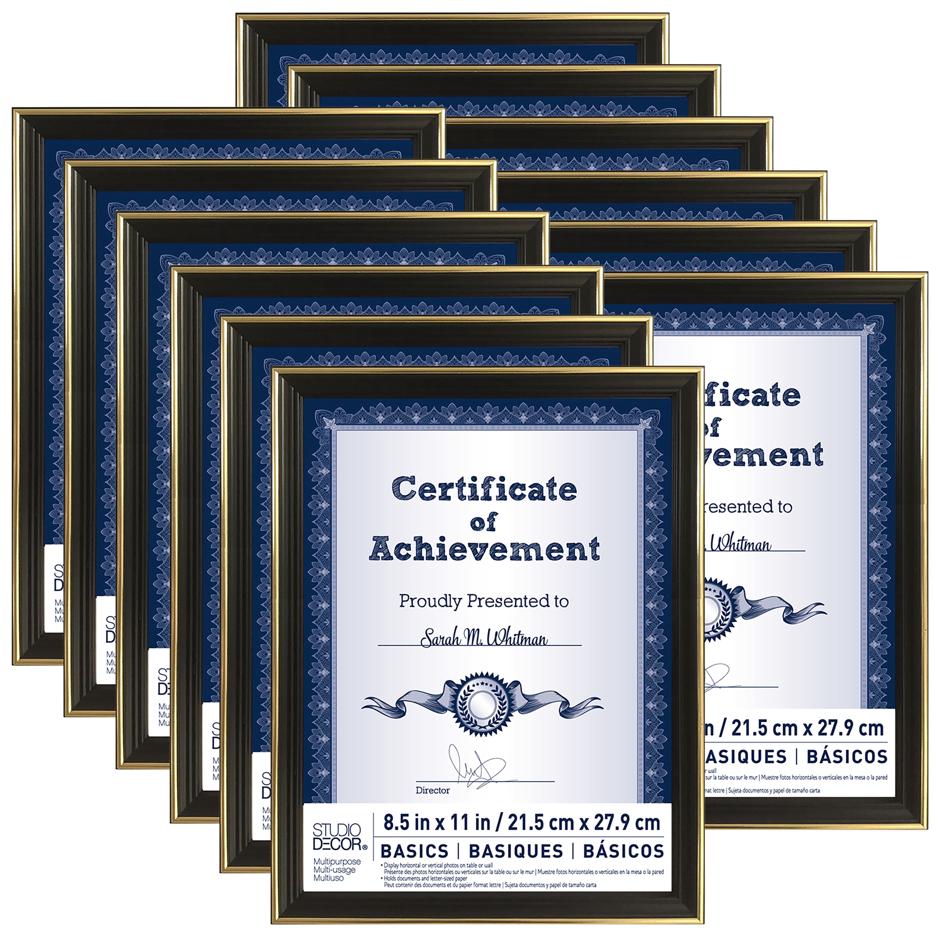Gold Frame Basic Studio Decor 8.5