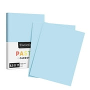 8.5 x 11" Blue Pastel Color Cardstock Paper - Great for Arts and Crafts, Wedding Invitations, Cards and Stationery Printing | Medium to Heavy Card Stock 110lb Index (199gsm) | 50 Sheets per Pack