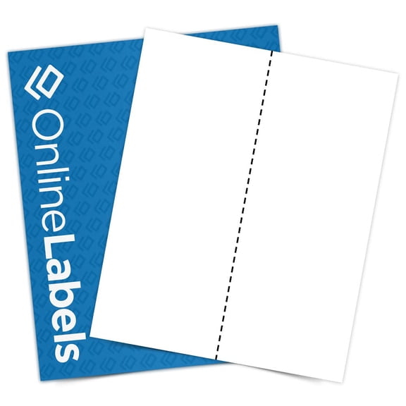 8.5 x 11 Clear Matte Frosted Full Sheet Labels (Inkjet Printers Only) - Vertical Back Slit for Easy Peeling - Online Labels (1000 Sheet Pack)