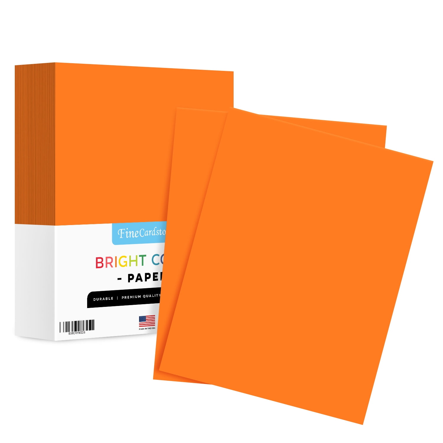 8.5 x 11" Cosmic Orange Color Paper Smooth, for School, Office & Home Supplies, Holiday Crafting, Arts & Crafts | Acid & Lignin Free | Regular 24lb Paper - 1 Ream of 500 Sheets