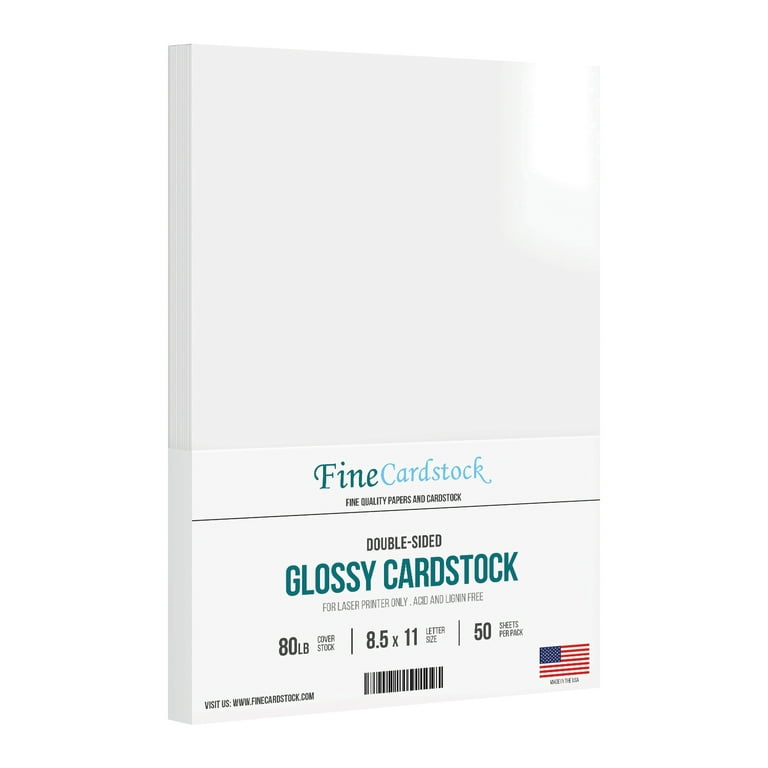 cardstock printer paper 8.5 x 11 80lb white