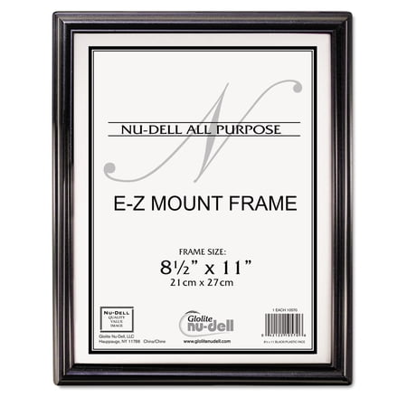 8.5" x 11" EZ Mount Document Frame Plastic Face, Black